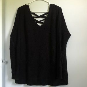 Chunky cross cardigan